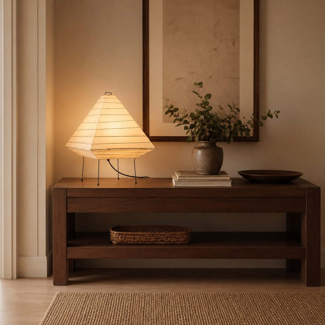 Norumi Table Lamp | Japanese minimalist Paper Light for Table Decor