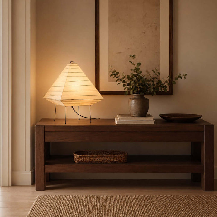 Norumi Table Lamp | Japanese minimalist Paper Light for Table Decor