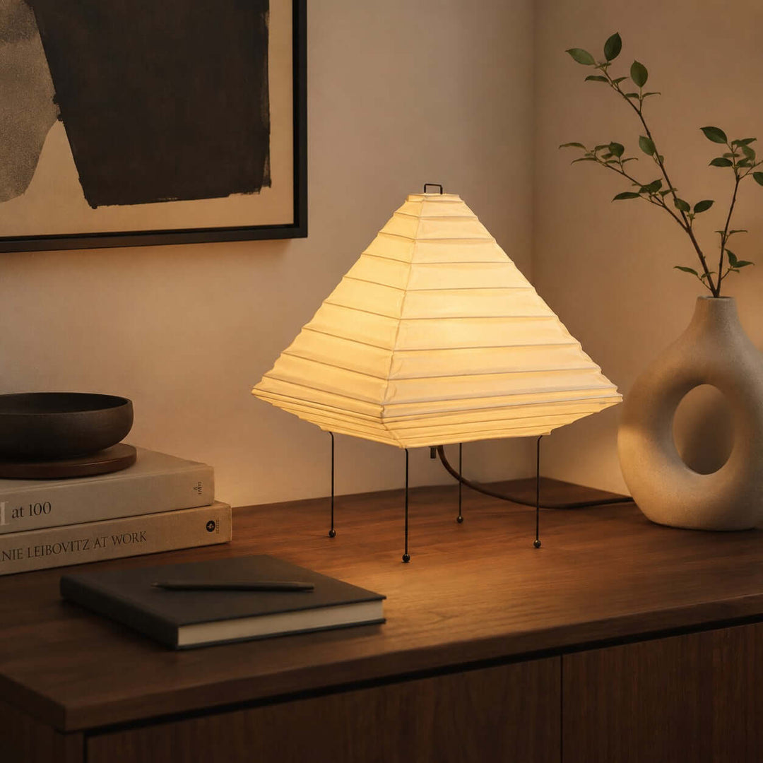 Norumi Table Lamp | Japanese minimalist Paper Light for Table Decor