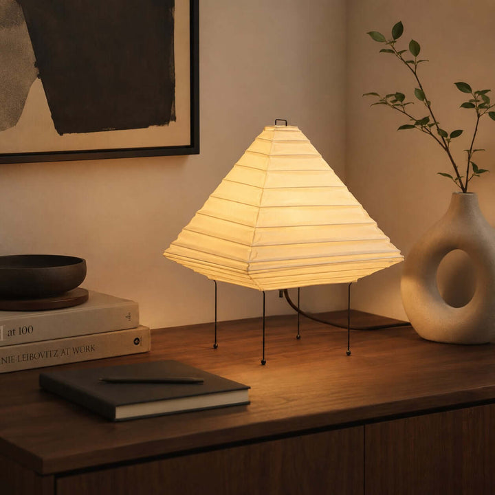 Norumi Table Lamp | Japanese minimalist Paper Light for Table Decor