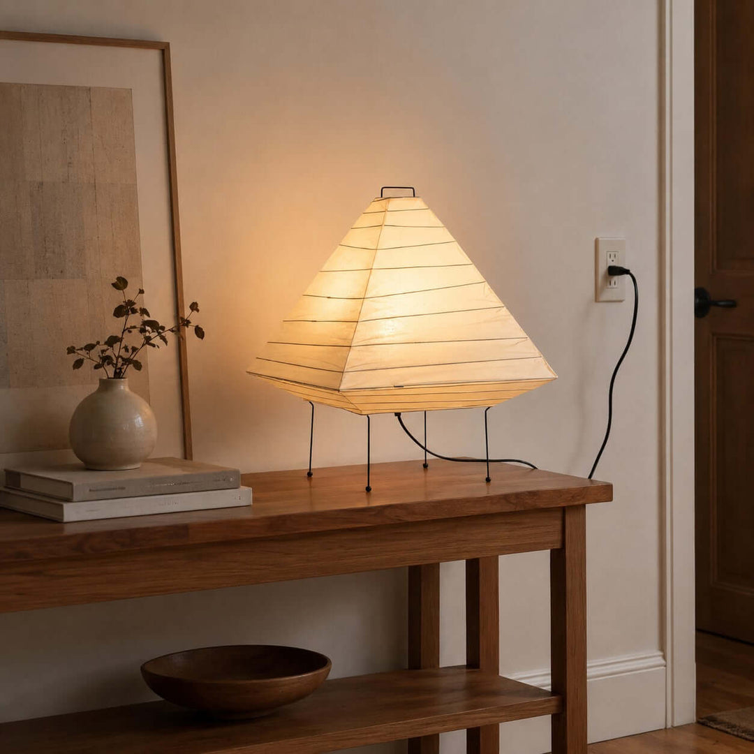 Norumi Table Lamp | Japanese minimalist Paper Light for Table Decor