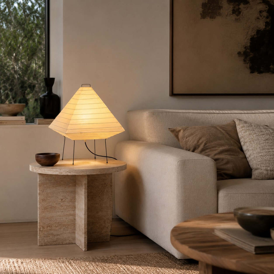 Norumi Table Lamp | Japanese minimalist Paper Light for Table Decor