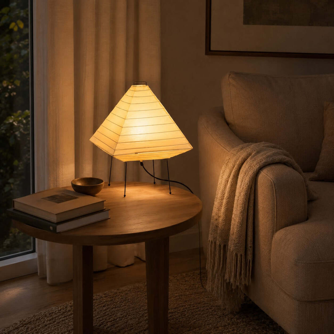 Norumi Table Lamp | Japanese minimalist Paper Light for Table Decor