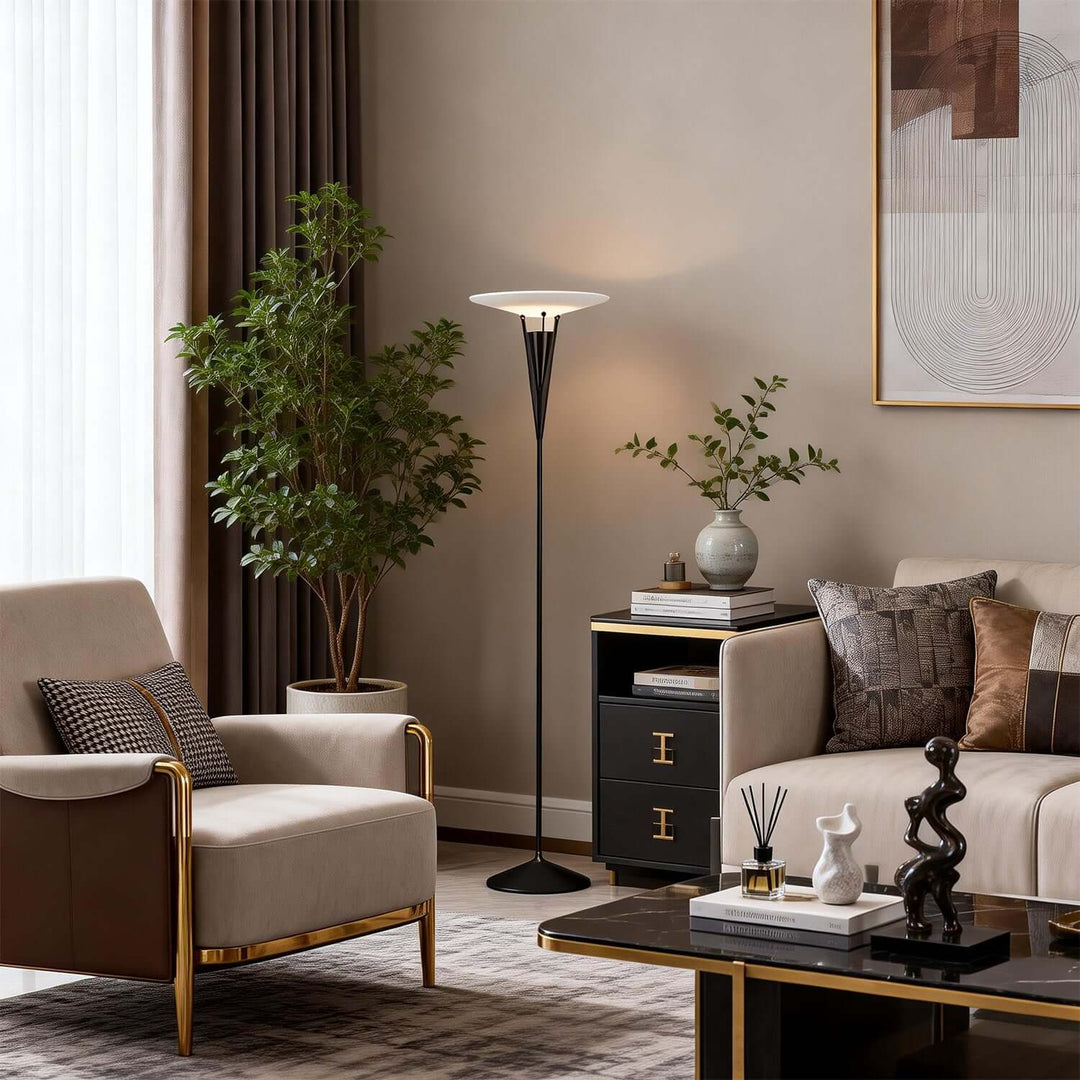 Noryx Floor Lamp – Scandinavian Glass Floor Lamp