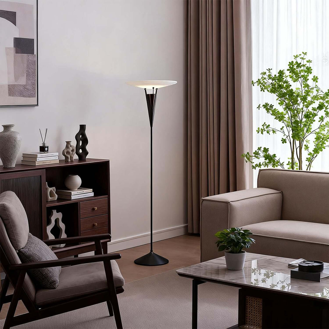 Noryx Floor Lamp – Scandinavian Glass Floor Lamp