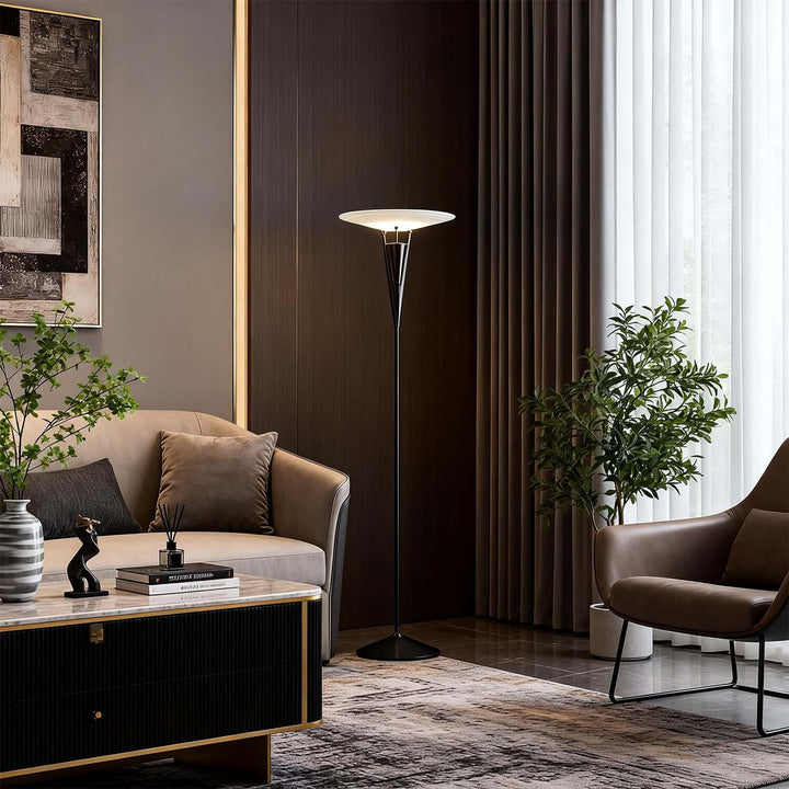 Noryx Floor Lamp – Scandinavian Glass Floor Lamp