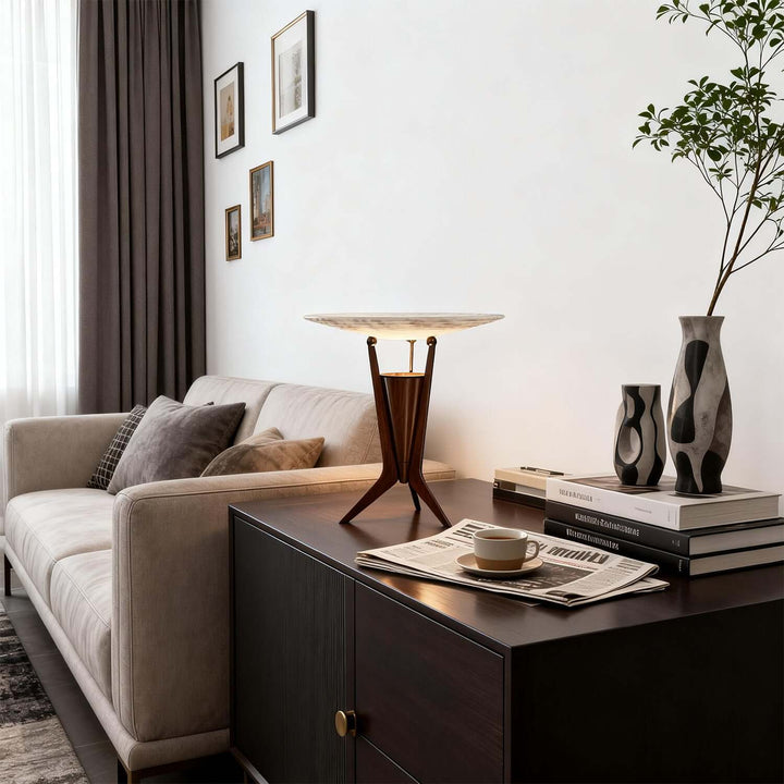 Noryx Table Lamp – Vintage Glass Bedroom Table Lamp