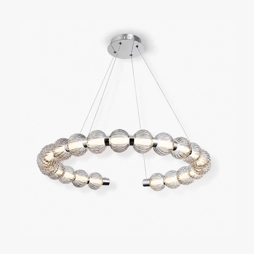 Novea Chandelier | Geometric Glass Globe Dining Room Light | Vinlighting