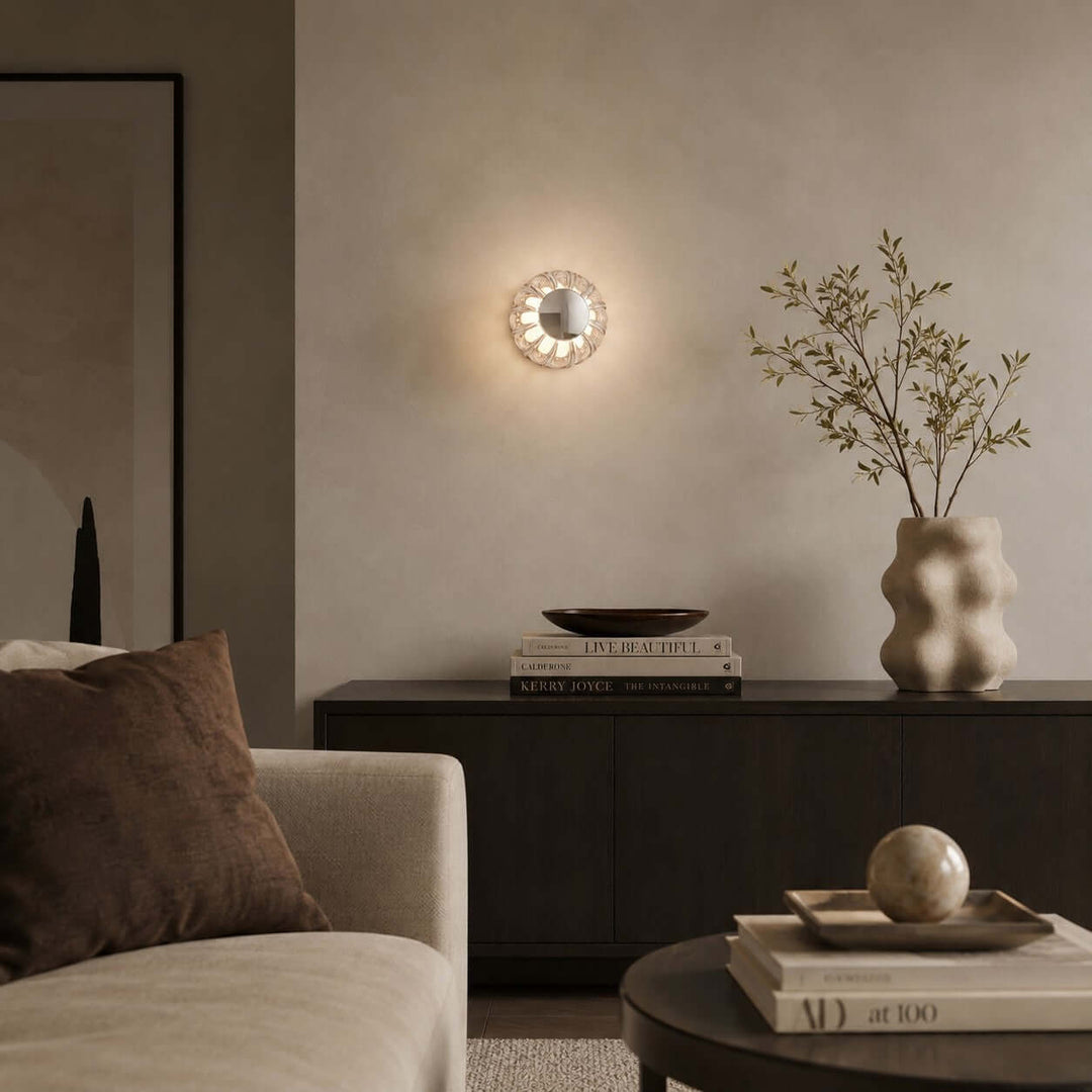 Novea Wall Sconce - Modern Smoke Grey Glass Hallway Lighting | Vinlighting