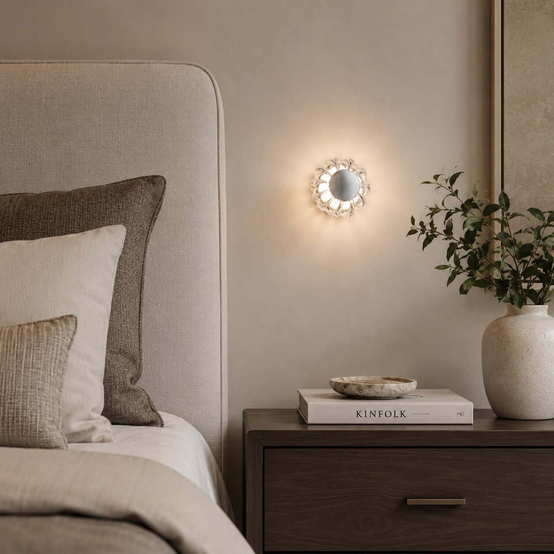 Novea Wall Sconce - Modern Smoke Grey Glass Hallway Lighting | Vinlighting