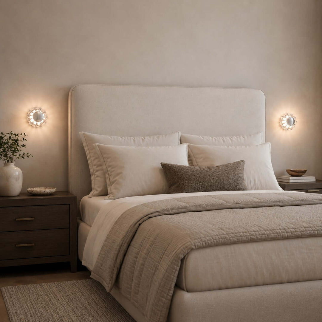 Novea Wall Sconce - Modern Smoke Grey Glass Hallway Lighting | Vinlighting