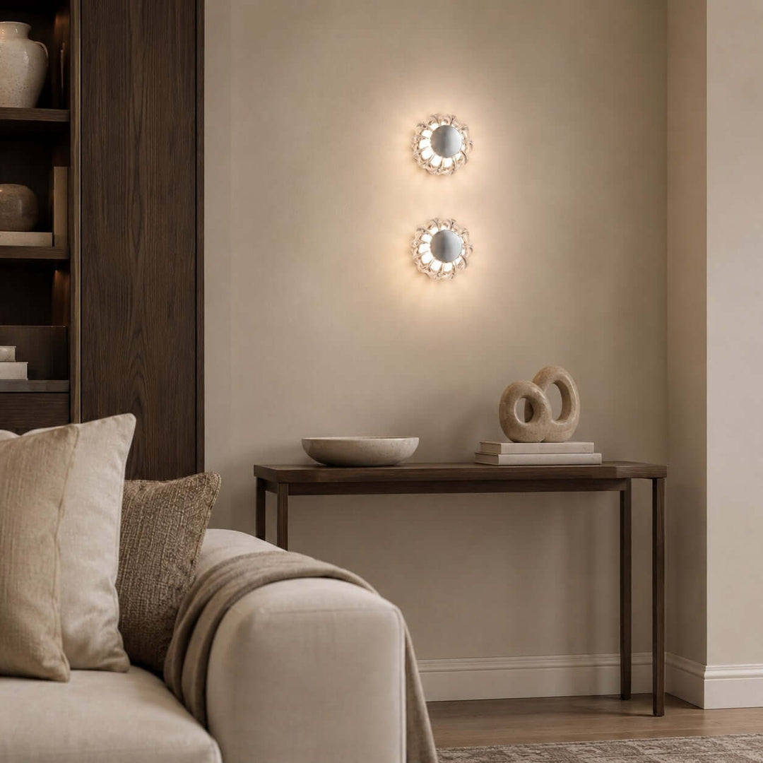 Novea Wall Sconce - Modern Smoke Grey Glass Hallway Lighting | Vinlighting