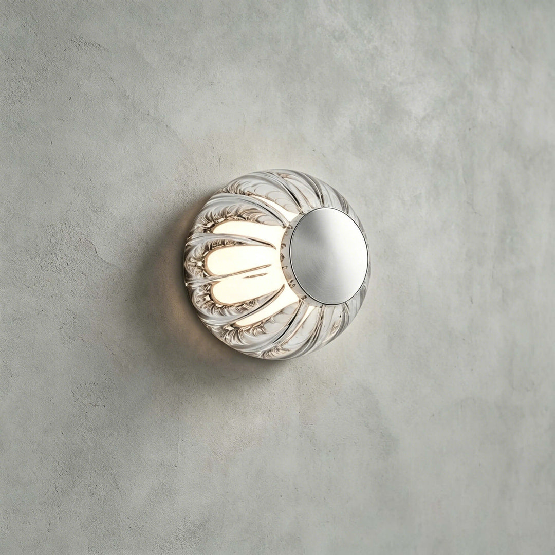 Novea Wall Sconce - Modern Smoke Grey Glass Hallway Lighting | Vinlighting