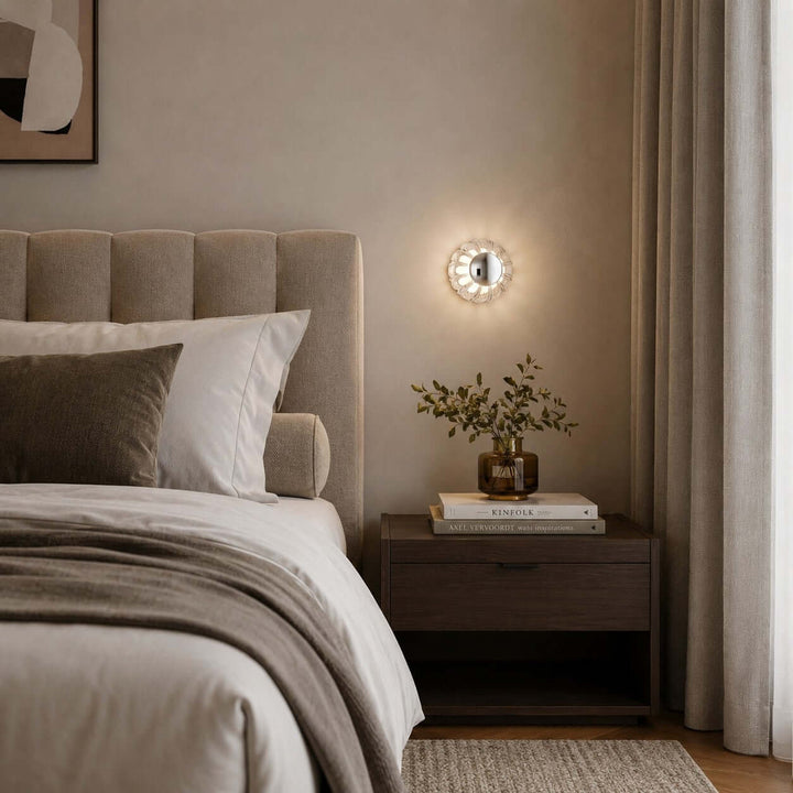 Novea Wall Sconce - Modern Smoke Grey Glass Hallway Lighting | Vinlighting