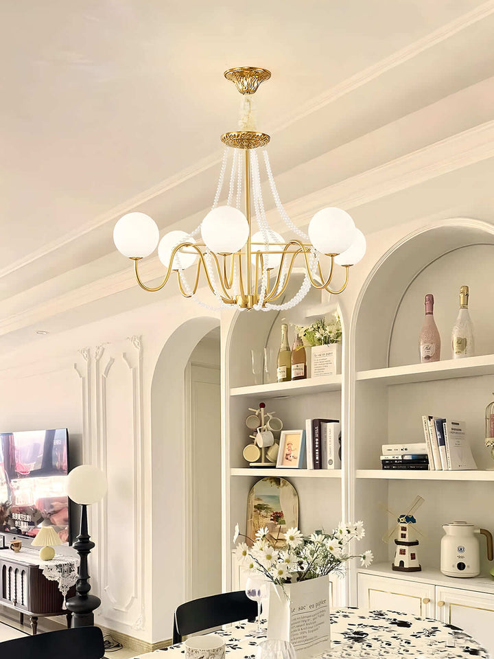 Novera Chandelier – French Vintage Style Dining Room Light