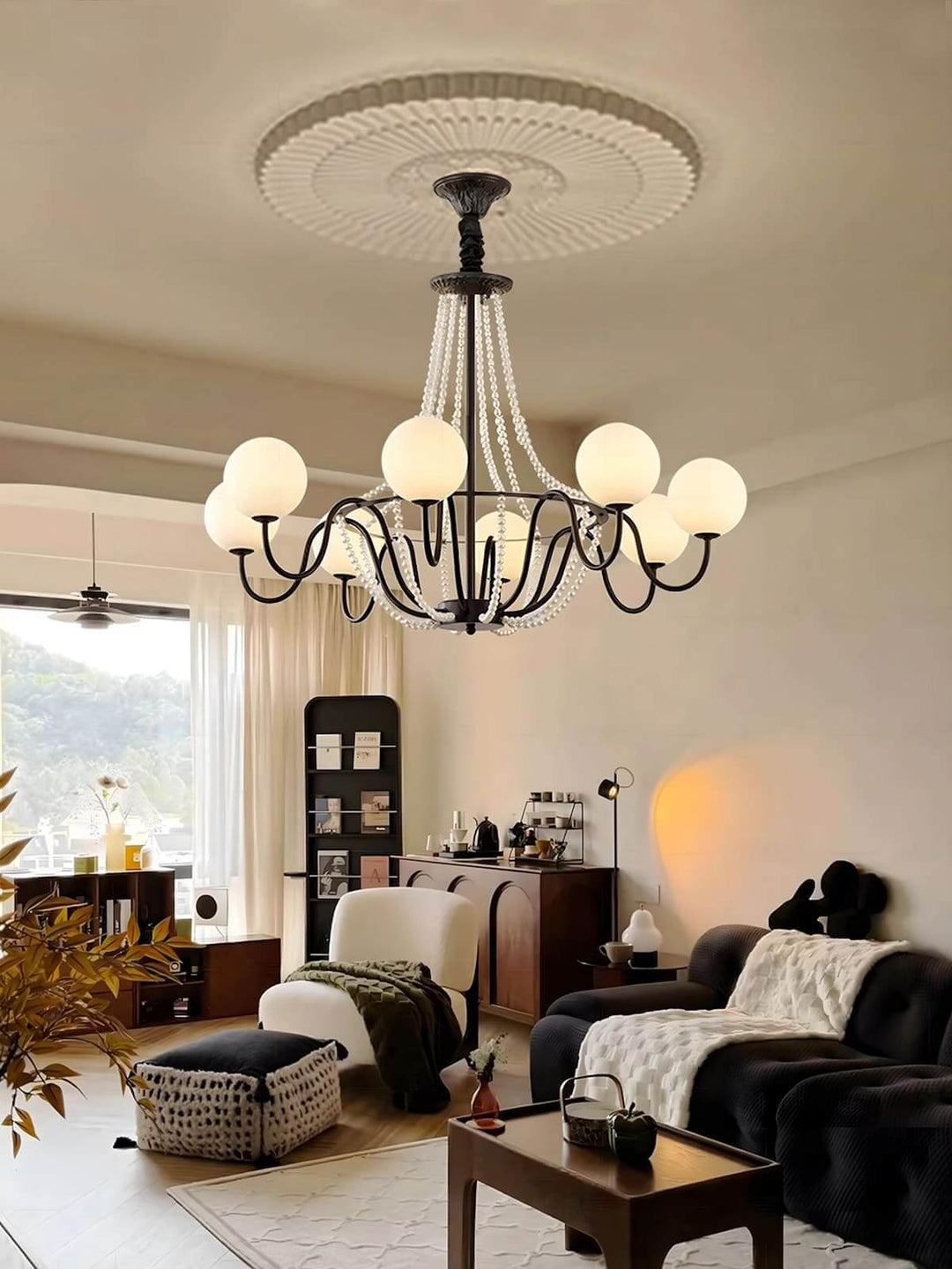 Novera Chandelier – French Vintage Style Dining Room Light