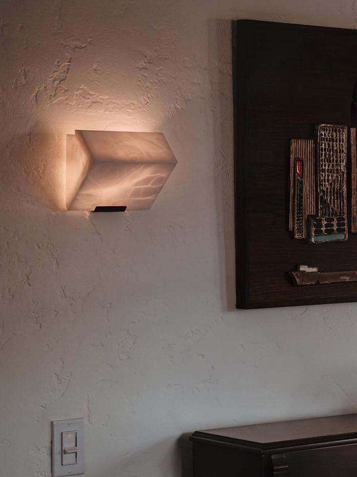 Novira Wall Lamp – Modern Minimalist Spanish Alabaster