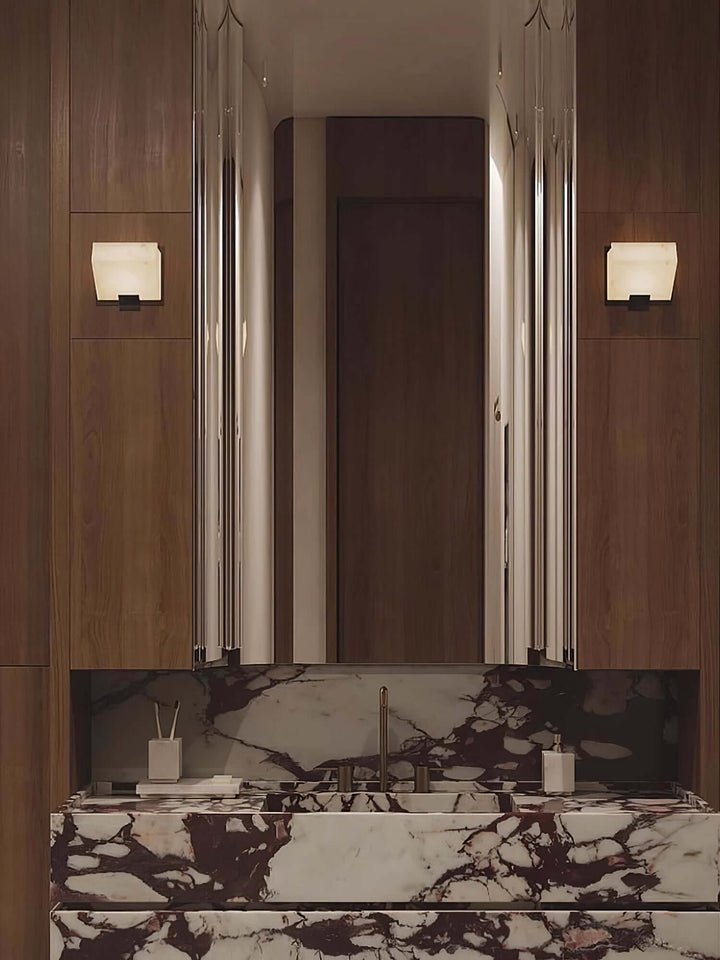 Novira Wall Lamp – Modern Minimalist Spanish Alabaster