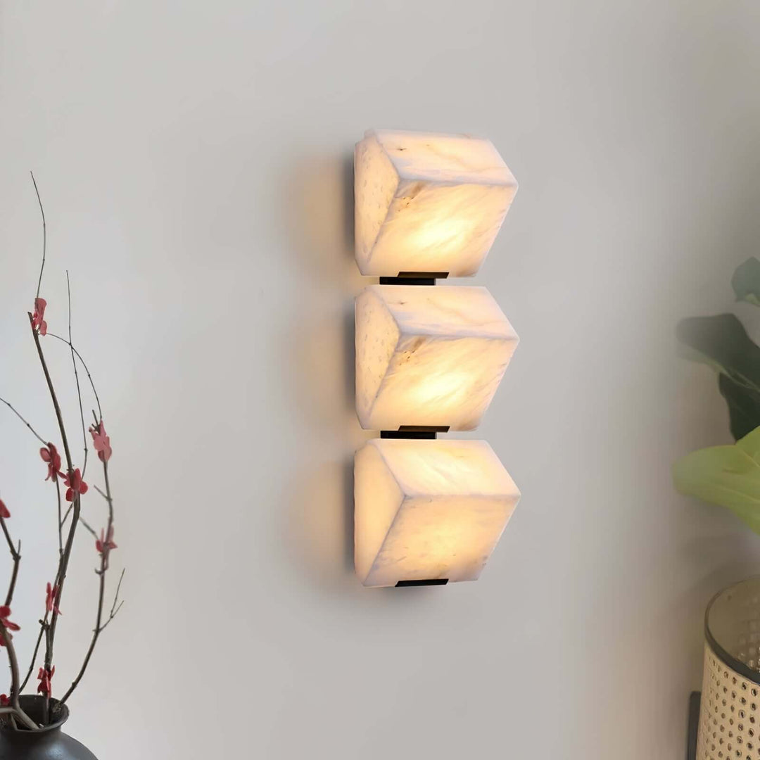 Novira Wall Lamp – Modern Minimalist Spanish Alabaster