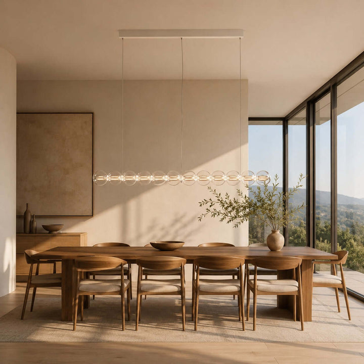 Novis Modern Linear Chandelier - Minimalist Island Lighting | Vinlighting