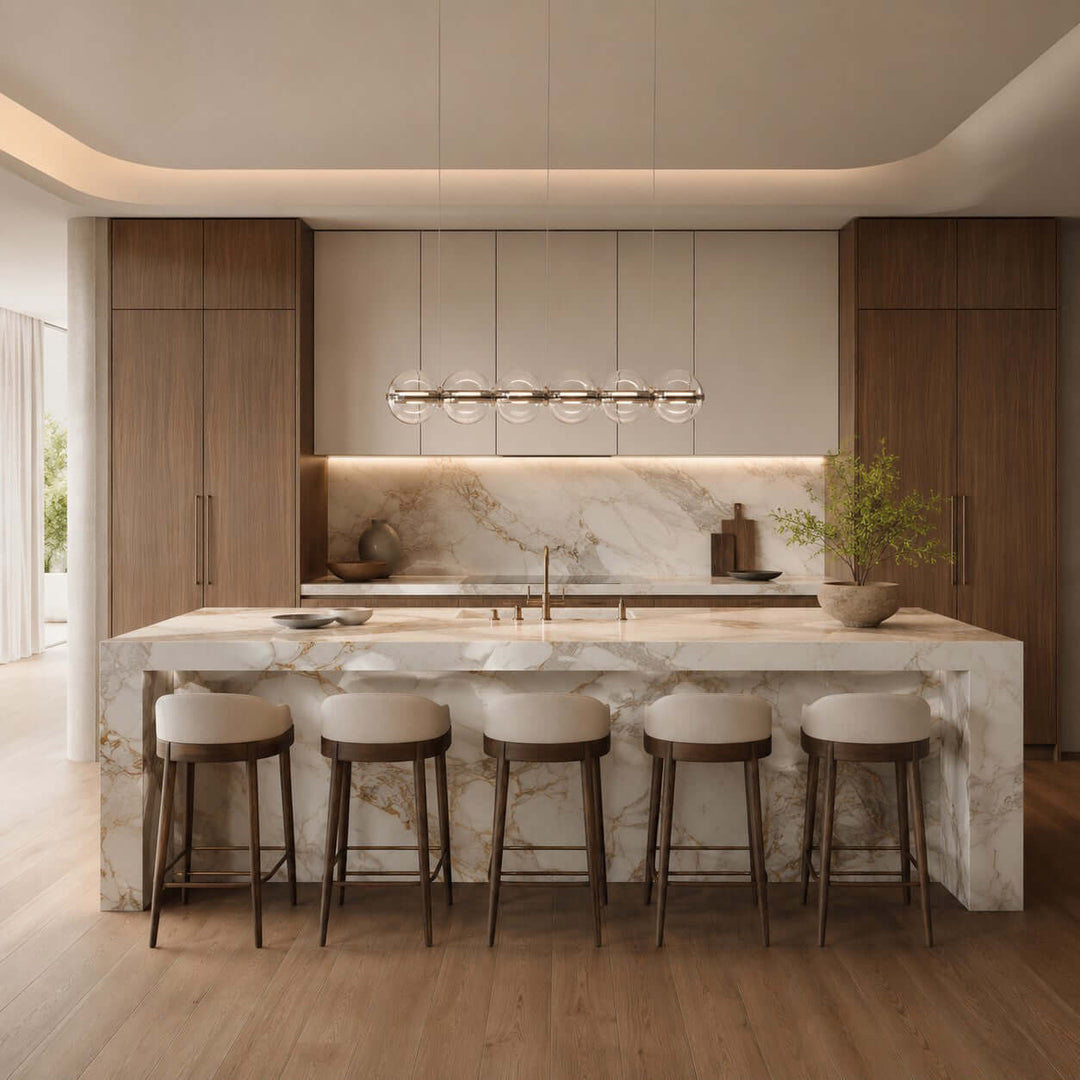 Novis Modern Linear Chandelier - Minimalist Island Lighting | Vinlighting