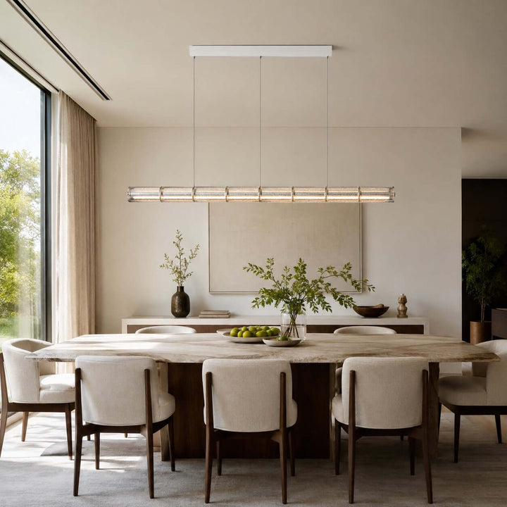 Novis Modern Linear Chandelier - Minimalist Island Lighting | Vinlighting