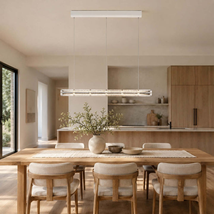 Novis Modern Linear Chandelier - Minimalist Island Lighting | Vinlighting
