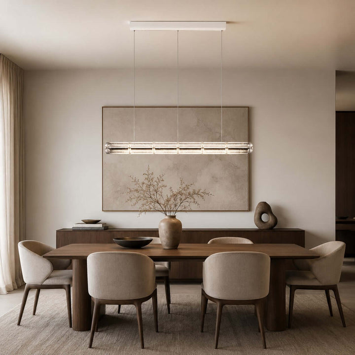 Novis Modern Linear Chandelier - Minimalist Island Lighting | Vinlighting