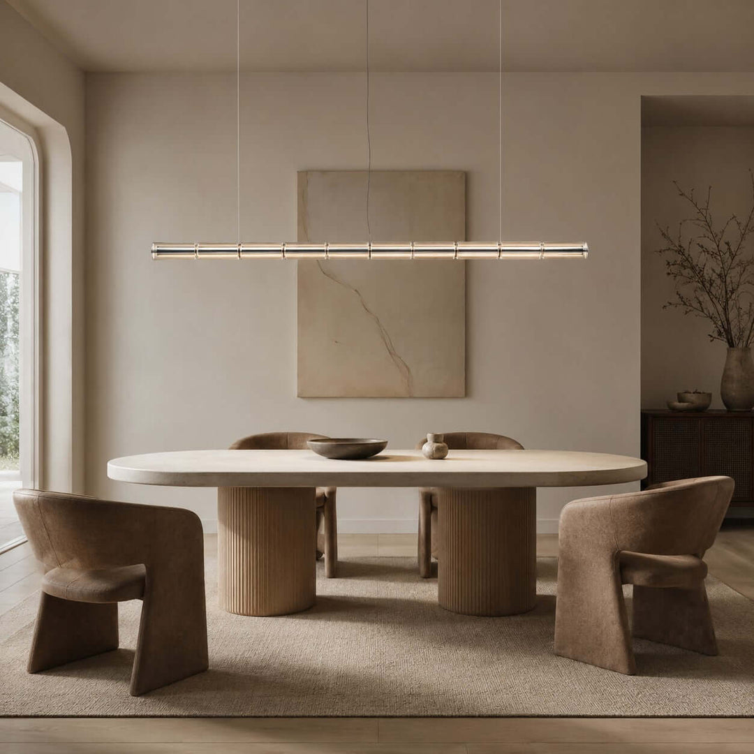 Novis Modern Linear Chandelier - Minimalist Island Lighting | Vinlighting