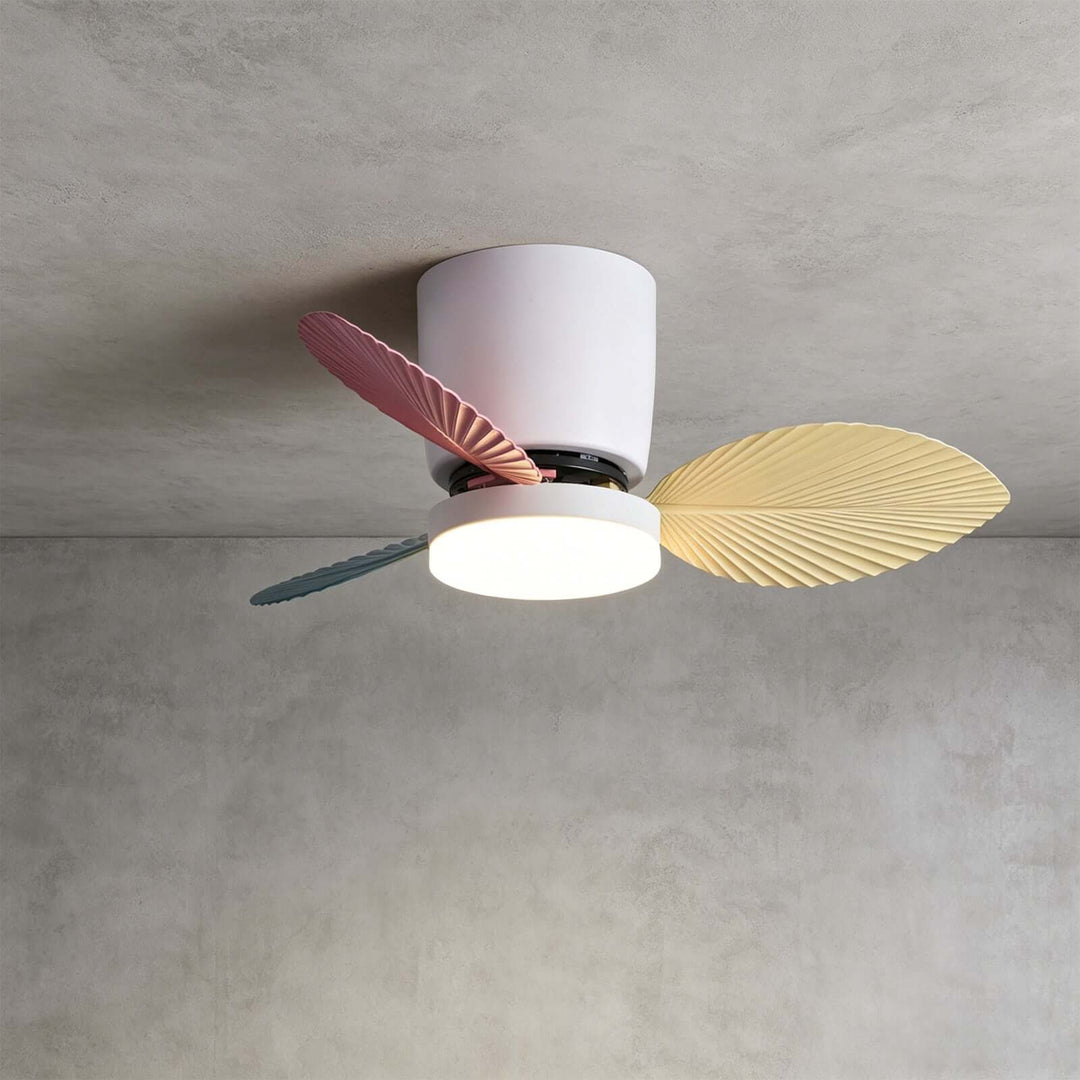 Noxuv Ceiling Fan Light - French Creamy Dining Room Style