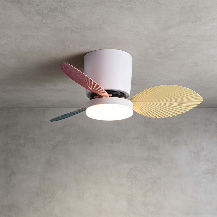 Noxuv Ceiling Fan Light - French Creamy Dining Room Style