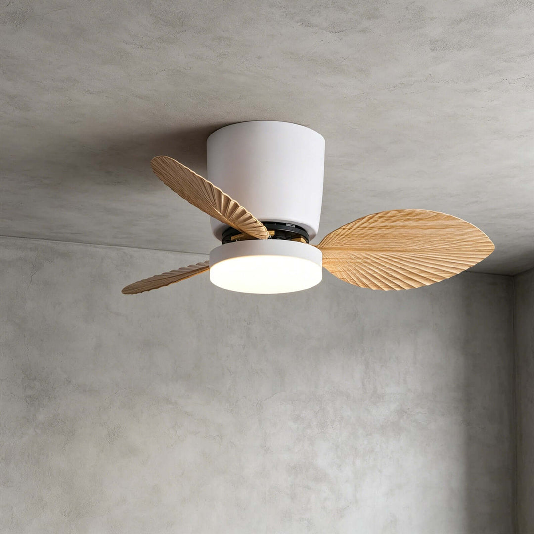 Noxuv Ceiling Fan Light - French Creamy Dining Room Style