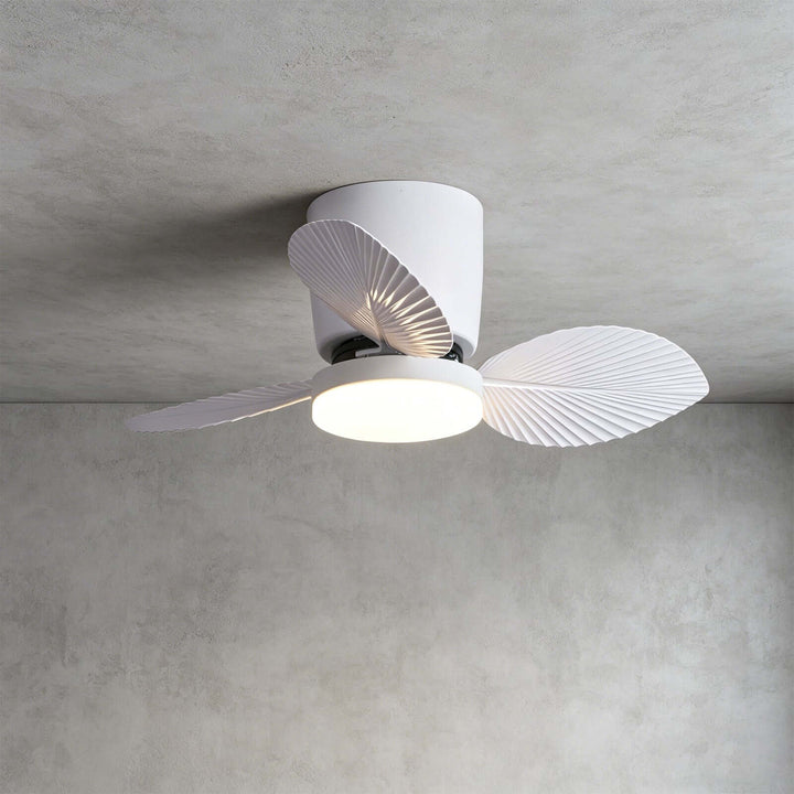 Noxuv Ceiling Fan Light - French Creamy Dining Room Style