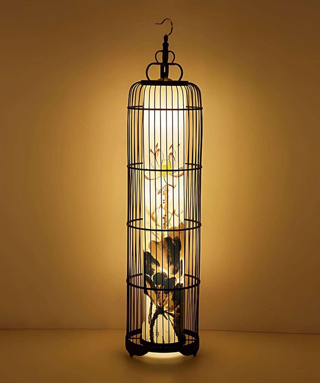 Noyari Stork Floor Lamp – Retro Creative Tree Sculpture Light