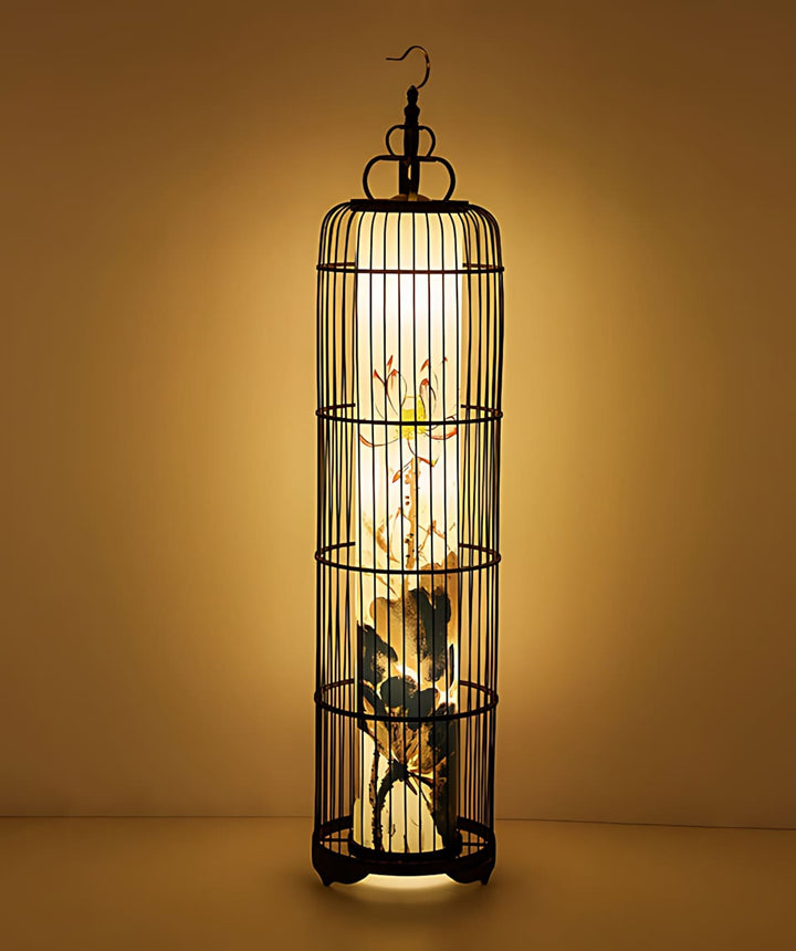 Noyari Stork Floor Lamp – Retro Creative Tree Sculpture Light