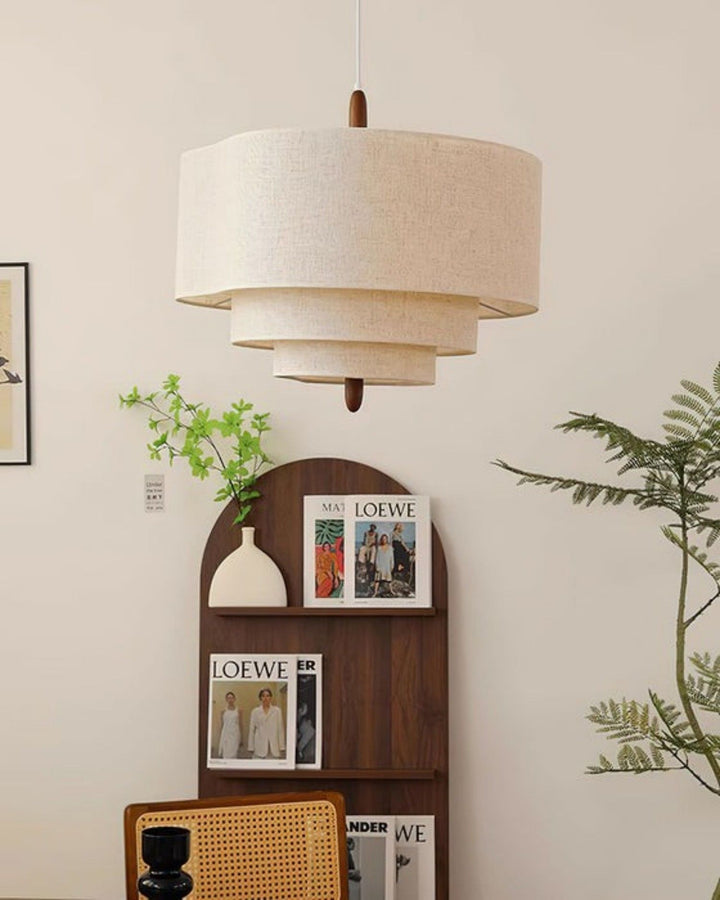 Olatuen Pendant Lamp - Mid Century Fabric Light for Dining Area | Vinlighting