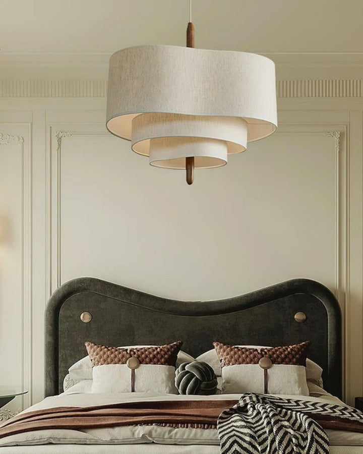 Olatuen Pendant Lamp - Mid Century Fabric Light for Dining Area | Vinlighting