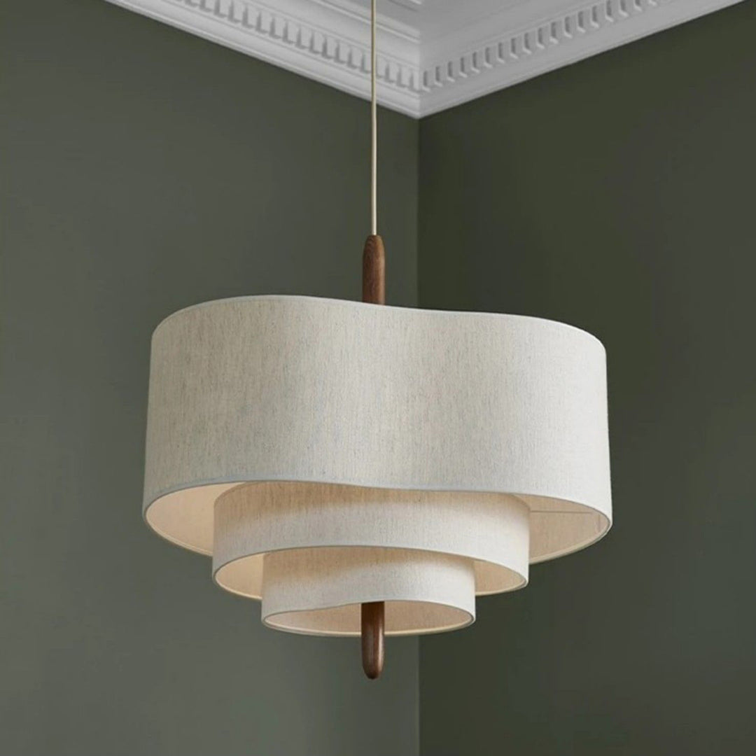 Olatuen Pendant Lamp - Mid Century Fabric Light for Dining Area | Vinlighting