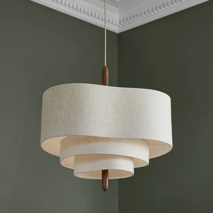 Olatuen Pendant Lamp - Mid Century Fabric Light for Dining Area | Vinlighting