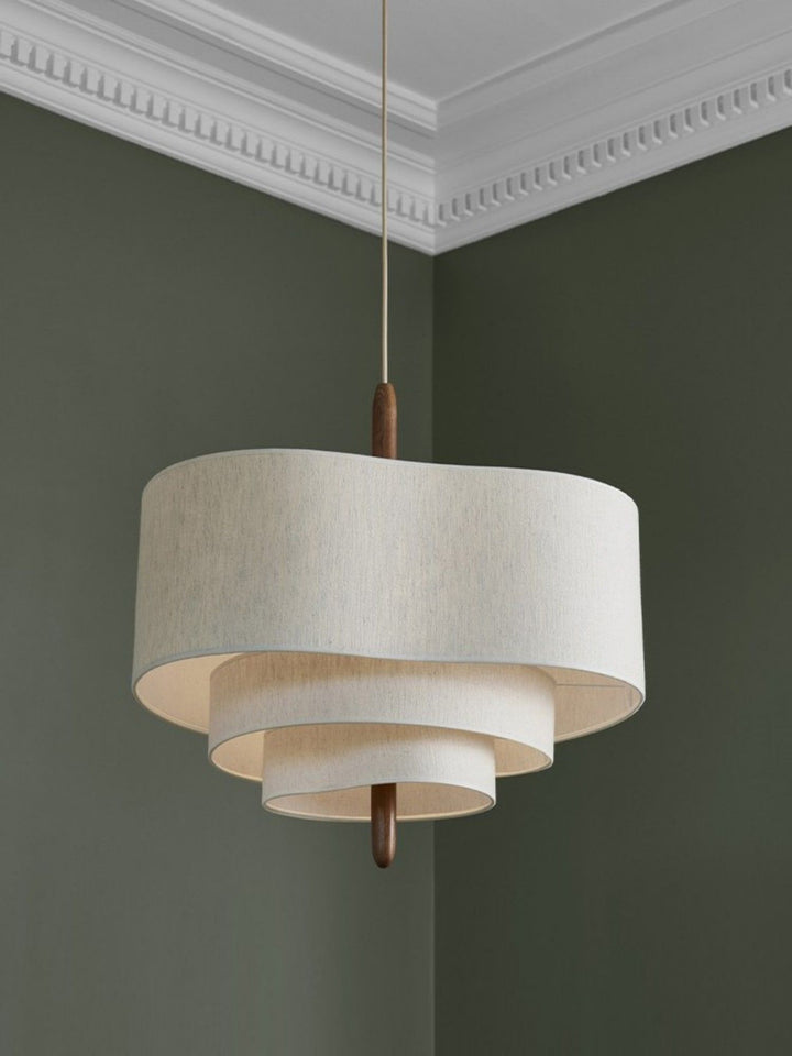 Olatuen Pendant Lamp - Mid Century Fabric Light for Dining Area | Vinlighting