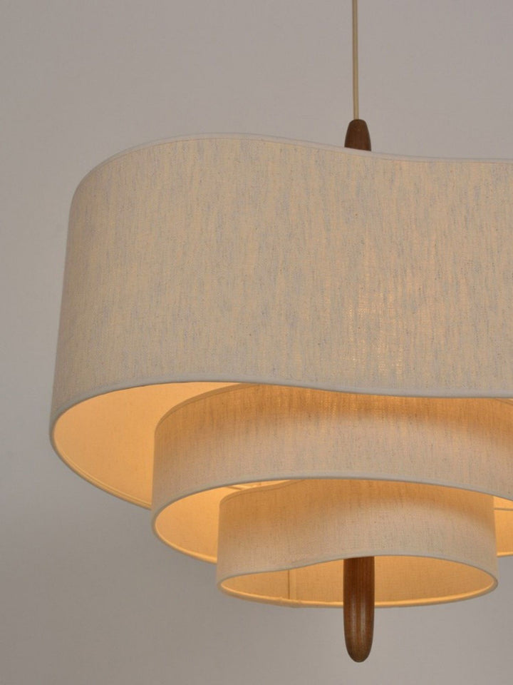 Olatuen Pendant Lamp - Mid Century Fabric Light for Dining Area | Vinlighting