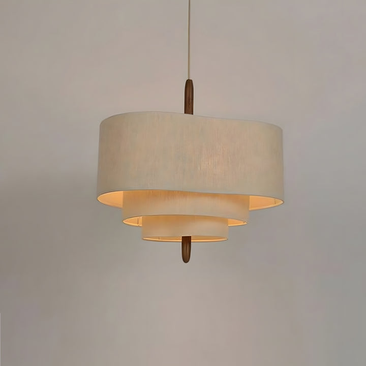 Olatuen Pendant Lamp - Mid Century Fabric Light for Dining Area | Vinlighting