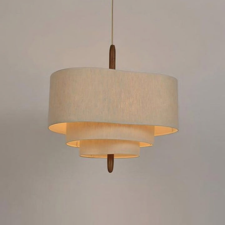 Olatuen Pendant Lamp - Mid Century Fabric Light for Dining Area | Vinlighting
