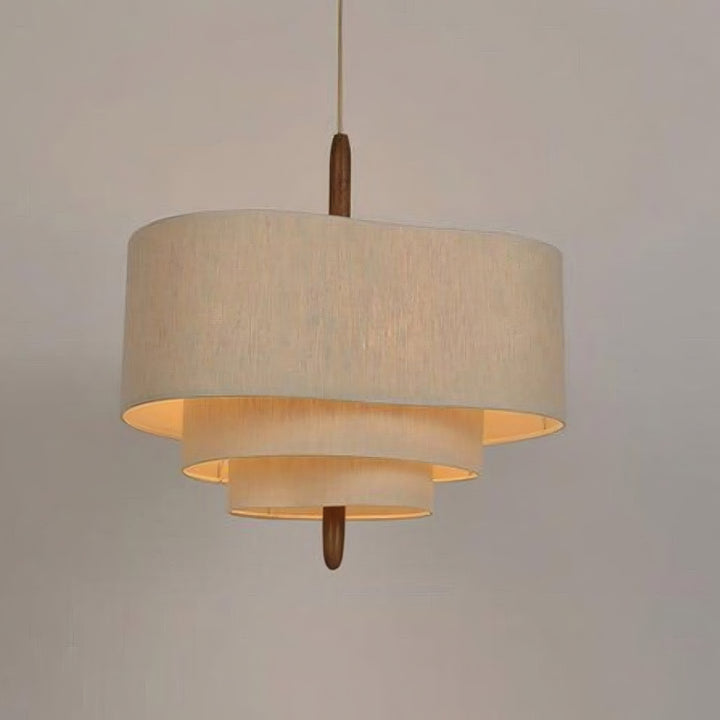 Olatuen Pendant Lamp - Mid Century Fabric Light for Dining Area | Vinlighting