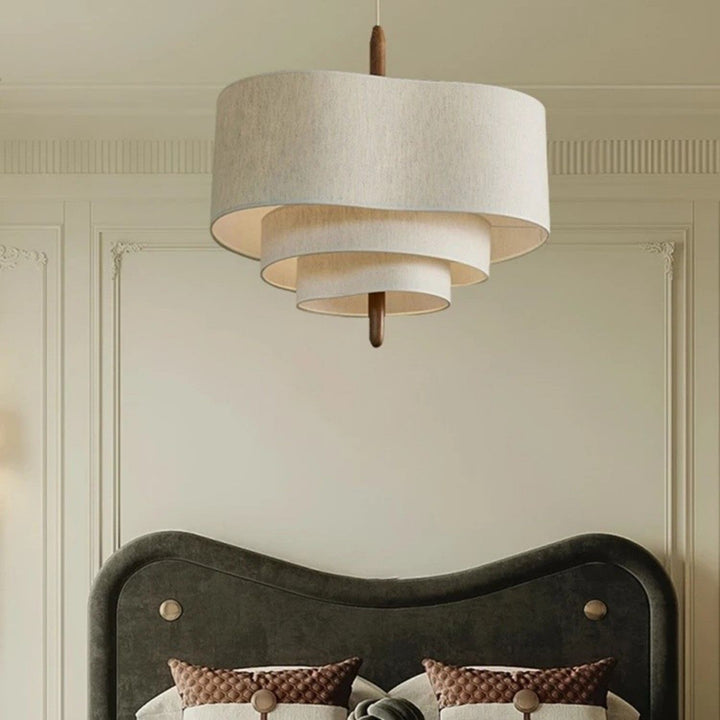 Olatuen Pendant Lamp - Mid Century Fabric Light for Dining Area | Vinlighting