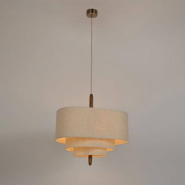 Olatuen Pendant Lamp - Mid Century Fabric Light for Dining Area | Vinlighting