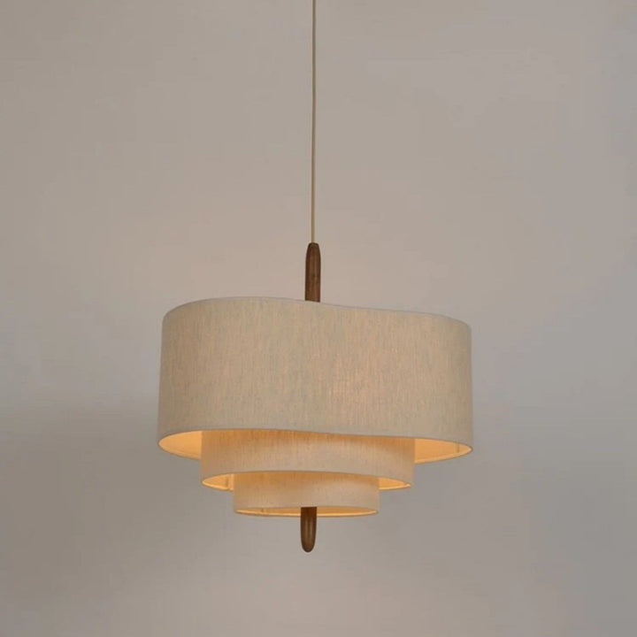 Olatuen Pendant Lamp - Mid Century Fabric Light for Dining Area | Vinlighting