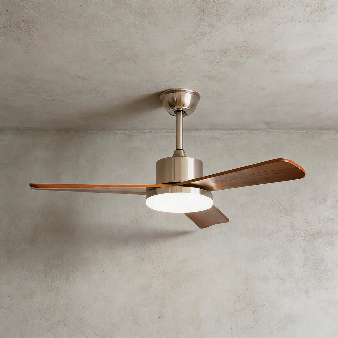 Oltivis Ceiling Fan Light | Modern French Wood Fan Light