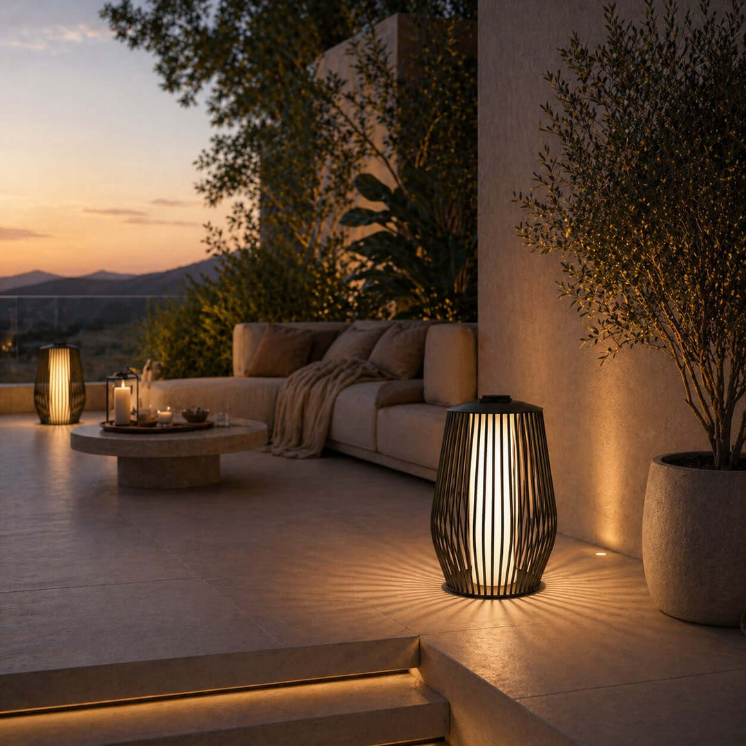 Olyris Outdoor Floor Lamp - Minimalist Solar Ambient Lighting