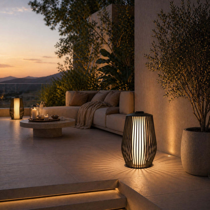 Olyris Outdoor Floor Lamp - Minimalist Solar Ambient Lighting